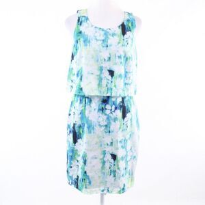 Andrew Marc blue blouson dress 4
